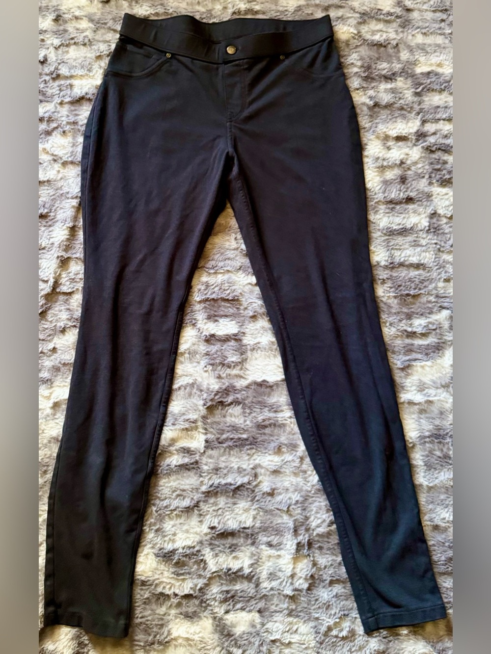 Hue Black Stretch Skinny Ponte Pants